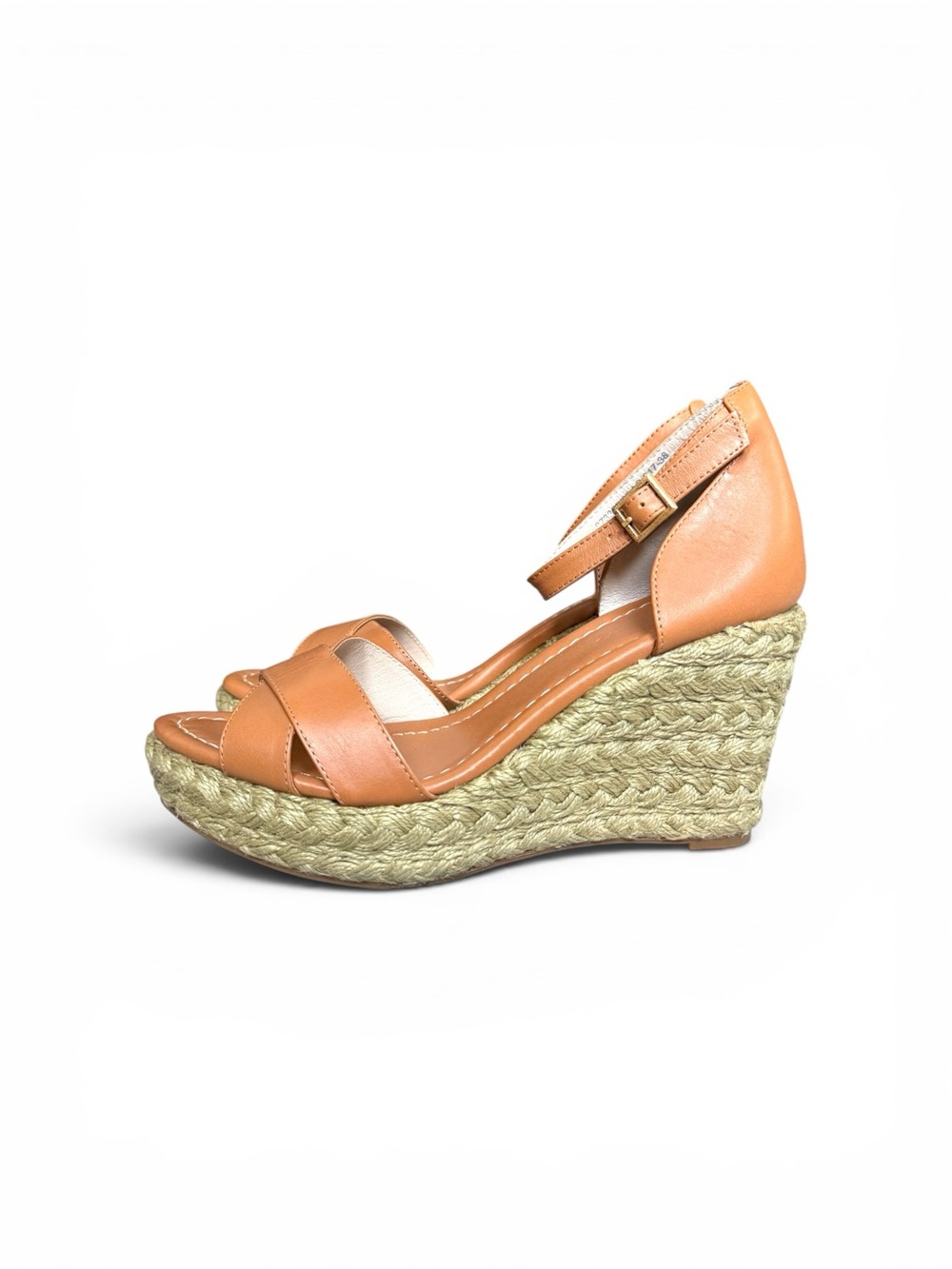 Boden Tan Braided Espadrille Wedge Sandal - Picture 2 of 6